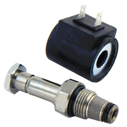 SOLENOIDE 12V VALVULA HIDR Foto 1
